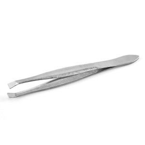 Stainless steel oblique half-gold eyebrow clip Eyebrow tweezers hair trimmer Eyebrow clip