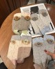 New wool warm padded Teddy dog doll socks in autumn and winter