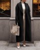 Warm coat in autumn and winter Long sleeve lapel women's plush coat women's coat